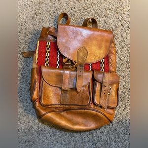 Moroccan Leather Backpack